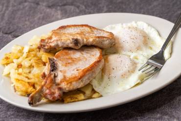 Pork Chop Egg Breakfast - Philippe the Original